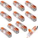 10x WAGO RÝCHLOKONEKTOR PRECHODOVÝ 221-2411 2x4mm2