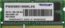 PATRIOT 8GB RAM PC3L-12800S 1600MHz PSD38G1600L2S