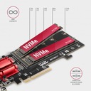 PCEM2-ND PCIe x 8 radič, 2x M.2 NVMe slot