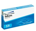 BAUSCH & LOMB SOFLENS 59 MESAČNÝCH šošoviek BC: 8,6 6 KS VÝKON +3