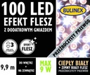 Vonkajší svetelný záves FLESZ 100LED teplá biela 9,9m/3m IP44 13-139