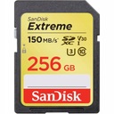 SanDisk Extreme SDXC SD karta 256GB V30 U3 150MB/s