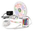 SET RGB Multi LED pásik 5m + napájanie diaľkového ovládača 36W