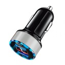 2,4A QC3.0 autonabíjačka 12-24V LED digitálna 2USB C