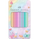 Ceruzkové pastelky 12 col Faber Castell kovová krabička