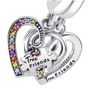 Prívesok Charms Prívesok True Friends 2 kusy Trusky Charms