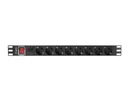 RACK PDU POWER LIST 19' 1U 16A 8X SCHUKO