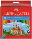 FABER CASTELL Zipsové ceruzkové pastelky 24 farieb