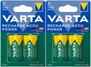 4x BATÉRIE VARTA R14 C HR14 3000mAh BATÉRIE