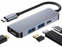 HUB USB-C HDMI ADAPTÉR 4k PD 2x USB 3.0 5Gb/s