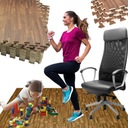 Ochranná podložka pod fitness zariadenia puzzle 4 ks 60x60cm zvukotesná hrúbka XL