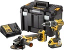 SET DeWalt DCD796 skrutkovač + brúska DCG405 + 2xAKU 5,0 Ah + KUFRE