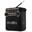 Prenosné rádio SVEN SRP-355, FM rádio USB microSD, retro ČIERNA 643S7125