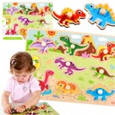 DREVENÉ BLOKY PUZZLE EDU PINS TOOKY TOY