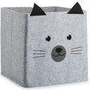 Látkový organizér GREY CAT box