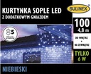 ZÁCLONA IOPLE BULINEX 100LED W/Z 4,8 MODRÁ