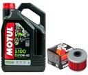 Olej MOTUL 5100 10W40 4L. + Filter KN-113, Honda TRX500 FM Fourtrax, 05-19