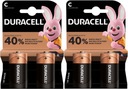 4x ALKALICKÁ BATÉRIA DURACELL C LR14 MN1400 R14