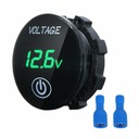 VOLTMETER DC LED VOLTMETER 5-30V INDIKÁTOR ZAP/VYP DOTYKOVÝ METER 12V 24V