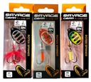 3x SAVAGE GEAR ROTEX spinner číslo 4 sada 4 11g