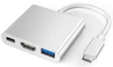 ADAPTÉR USB C HDMI+USB 3.0+PD 4K HUB MacBook 3v1