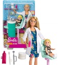 BARBIE KARIÉRNY SET BÁBIKA ZUBNÉHO LEKÁRA S PACIENTOM