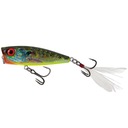 Wobler Popper Salmo Rattlin' Pop plávajúci 7cm 12,5g REAL HOT BLUEGILL