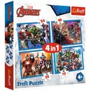 34386 KOČKY PUZZZLE 4V1 ODVÁŽNY VENGERS