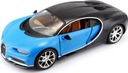 BUGATTI Chiron modrý 1:24 model Maisto 31514