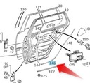 UPEVNENIE TESNENIA DVERÍ W203 MERCEDES C TRIEDA TP