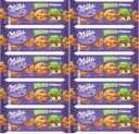 Čokoládové sušienky Milka Pieguski Čoko oriešky lieskové 120g x10