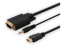 HDMI - VGA - Jack 3,5mm kábel SAVIO 1,8m