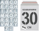 Opätovne použiteľné šablóny na maľovanie Letters 30cm sada