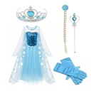 OUTFIT ELSA KOSTÝM MRAZENÉ MRAZENÉ ŠATY L 122-128CM SET DOPLNKY