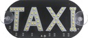 Taxi LED nápis Taxi lampa Biela LED Sign