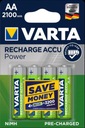 VARTA Longlife Accu 2100mAh HR06/AA 4 batérie