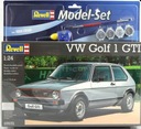 Stavebnica modelu Revell VW Golf 1 GTI, lepidlo, farby