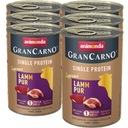 Animonda GranCarno Single Protein 6x400g Jahňacie mäso