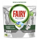 FAIRY Platinum Kapsule do umývačky riadu Všetko v jednom čistý riad 70 ks