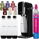 SODASTREAM ART SATURÁTOR VODY ČIERNA + 3 FĽAŠE + SÚPRAVA SÁČKOV