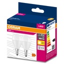 2x E14 LED žiarovka GUĽA 7W 60W 806lm 3000K OSRAM