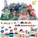 Drevené kocky City Cars 115 kociek Puzzle XL