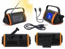 DYNAMO CRANK RADIO 4000mAh LCD solárny núdzový kábel USB + AUX