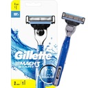 GILLETTE MACH3 AQUA GRIP MACHINE rukoväť + 2 nože