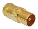 RF F/wt-TV/wt HQ GOLD 75Ohm anténny adaptér