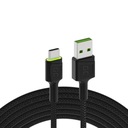 GREEN CELL CABLE RAY QC 3.0 USB-C LED 1,2m