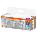 OSRAM sada 3x žiarovka GU10 4,3W 4000K 350lm