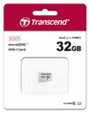 TRANSCEND 32 GB micro SD HC 300s UHS-I U1 95 MB