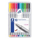 Fineliner Staedtler 334 Triplus CASE 10 farieb