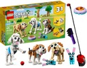 LEGO Creator 31137 ROZTOMILÉ PSY 3V1 LABRADOR BEAGLE PUDEL PSI SADA